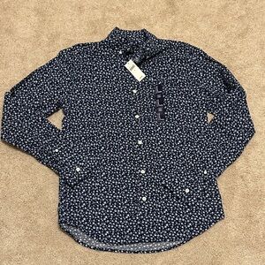 GAP Mens Blue Floral Button Up